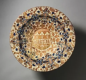 Plate with the Name "Maria" by Unknown Artist