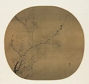 Plum Blossoms in Moonlight by Yan Hui (Chinese, active 1270–1310)