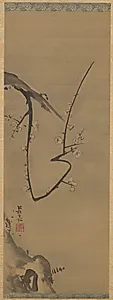 Plum Tree by Ogata Kōrin (Japanese, 1658–1716)