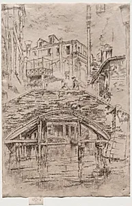 Ponte del Piovan by James McNeill Whistler (American, 1834–1903)