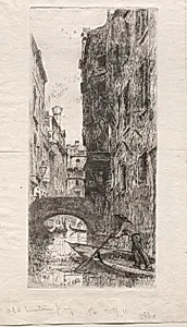 Ponte del Pistor, Venice by Otto H. Bacher (American, 1856–1909)