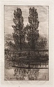 Poplars, Royal Garden, Schleissheim by Otto H. Bacher (American, 1856–1909)