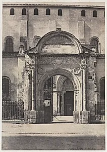 Porte Bachelier, Eglise Saint-Sernin, Toulouse (Haute-Garonne) by Auguste Mestral (French, 1812–1884)