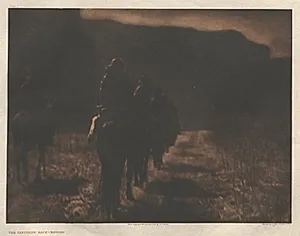 Portfolio I, Plate 1:  The Vanishing Race-Navajo by Edward S. Curtis (American, 1868–1952)
