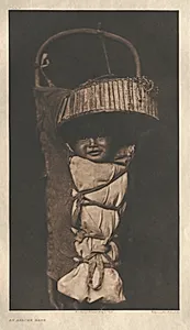 Portfolio I, Plate 17: An Apache Babe by Edward S. Curtis (American, 1868–1952)