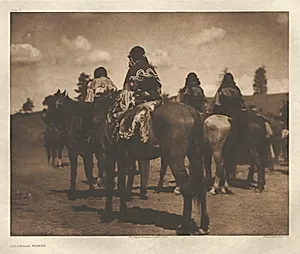 Portfolio I, Plate 25: Jicarilla Women by Edward S. Curtis (American, 1868–1952)