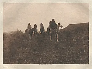 Portfolio I, Plate 3: Desert Rovers-Apache by Edward S. Curtis (American, 1868–1952)