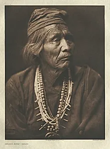 Portfolio I, Plate 31:  Nesjája Hatáli-Navaho by Edward S. Curtis (American, 1868–1952)
