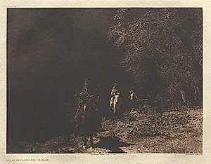 Portfolio I, Plate 37: Out of the Darkness-Navaho by Edward S. Curtis (American, 1868–1952)