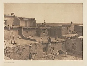 Portfolio XVII, Plate 615: A Corner of Zuñi by Edward S. Curtis (American, 1868–1952)