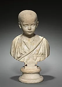 Portrait Bust of a Girl by Unknown Artist