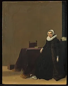 Portrait of a Woman with a Dog