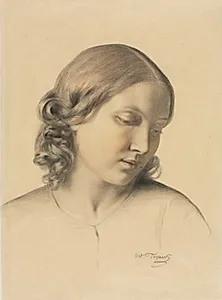 Portrait of a Young Woman by Octave Tassaert (French, 1800–1874)