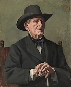 Portrait of an "Old Sea Captain" by Samuel Isham (American, 1855–1914)