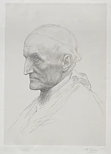 Portrait of Cardinal Manning (2nd Plate) by Alphonse Legros (French, 1837–1911)