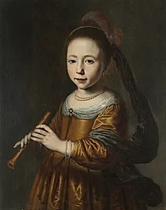 Portrait of Elizabeth Spiegel by Dirck Dircksz. Santvoort (Dutch, 1610/11–1680)