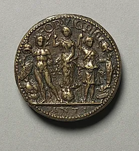 Portrait of Gianfrancesco Gonzaga di Ròdigo, 1443-1496, Lord of Sabbionetta (reverse) by Antico (Italian, c. 1460–1528)