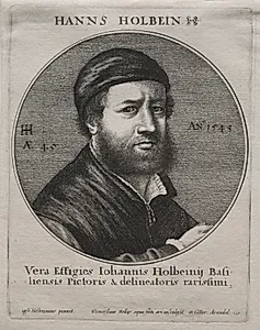 Portrait of Hans Holbein by Wenceslaus Hollar (Bohemian, 1607–1677)