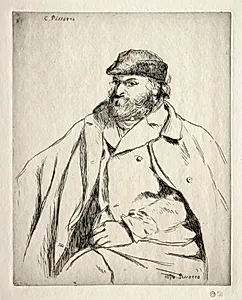 Portrait of Paul Cézanne by Camille Pissarro (French, 1830–1903)