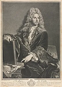 Portrait of Robert de Cotte by Pierre Drevet (French, 1663–1738)