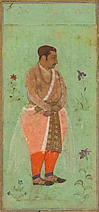 Portrait of Suraj Singh Rathor, Raja of Marwar and Maternal Uncle of Shah Jahan: A Page from the Prince Khurram Album by Bishandas (Indian, active c. 1610–30)