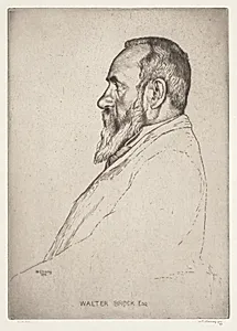 Portrait of Walter Brock by William Strang (British, 1859–1921)