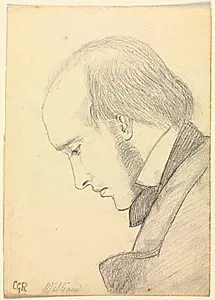 Portrait of William Michael Rossetti by Christina Georgina Rossetti (British, 1830–1894)
