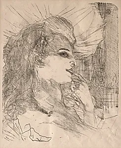 Portraits of Actors and Actresses: Thirteen Lithographs: Anna Held by Henri de Toulouse-Lautrec (French, 1864–1901)