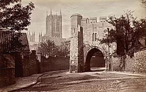 Pottergate, Lincoln, England by James Valentine (British, 1815–1880)