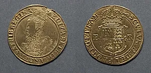 Pound: Elizabeth I (obverse); Crowned Shield of Arms (reverse) by Unknown Artist