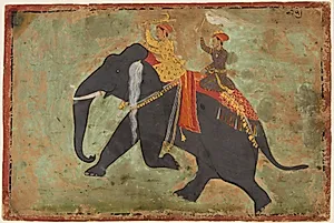 Prince Amar Singh (1672–1710) Drives His Own Elephant