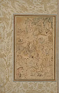 Princes hunting in a rocky landscape by Unknown Artist