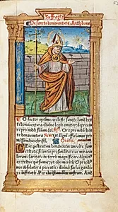 Printed Book of Hours (Use of Rome):  fol. 107r, St. Bonaventura by Guillaume Le Rouge (French, Paris, active 1493–1517)