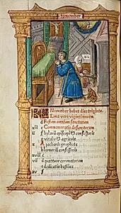 Printed Book of Hours (Use of Rome): fol. 12v, November calendar page by Guillaume Le Rouge (French, Paris, active 1493–1517)