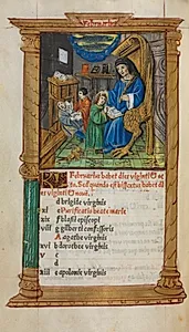 Printed Book of Hours (Use of Rome): fol. 3v, February calendar illustration by Guillaume Le Rouge (French, Paris, active 1493–1517)