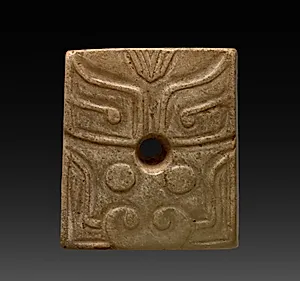 Prismatic Bead with Ogre Mask by Unknown Artist