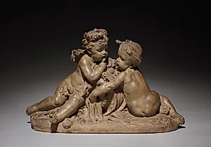 Putti Representing Earth and Water by Albert-Ernest Carrier-Belleuse (French, 1824–1887)