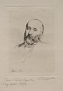 Puvis de Chavannes by Marcellin Gilbert Desboutin (French, 1823–1902)