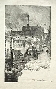 Quartier des Gobelins by Auguste Louis Lepère (French, 1849–1918)