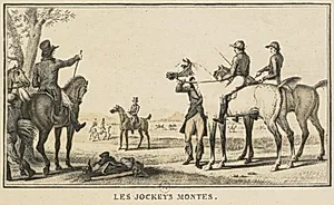 Racing Scenes: The Jockey Mounting the Horse (Scènes Hippiques: Le jockey montant a cheval)