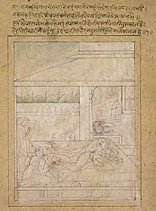 Radha and Krishna's Reconciliation by Unknown Artist