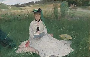 Reading by Berthe Morisot (French, 1841–1895)