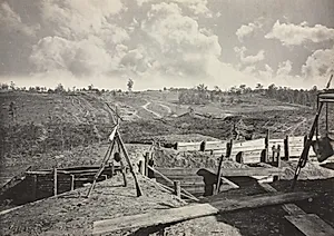 Rebel Works in front of Atlanta, Georgia, No. 5 by George N. Barnard (American, 1819–1902)