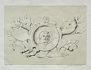 Receuil d'essais lithographiques:  Un trophee