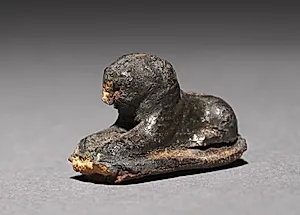 Recumbent Lion Bead by Unknown Artist