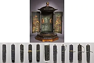 Repository for the Great Perfection of Wisdom Sutra and Eleven Volumes of the Great Perfection of Wisdom Sutra by Unknown Artist