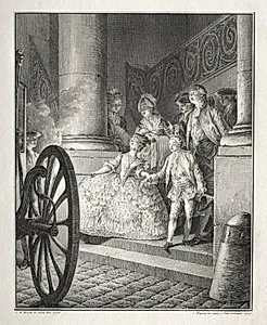 Rêtif de la Bretonne:  The Little Godparents by Jean-Michel the Younger Moreau (French, 1741–1814)