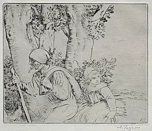 Return from the Field (2nd plate) by Alphonse Legros (French, 1837–1911)