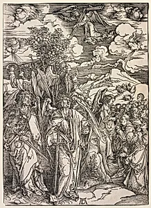 Revelation of St. John: Four Angels Holding up the Winds by Albrecht Dürer (German, 1471–1528)