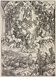 Revelation of St. John: St. John before the Throne by Albrecht Dürer (German, 1471–1528)